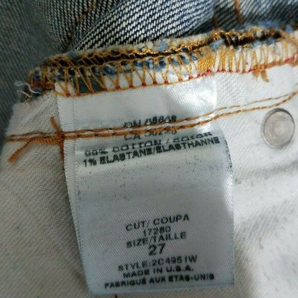 𝅺abs Allen Schwartz Mid Rise Bootcut Jeans Size 27 - Picture 11 of 12